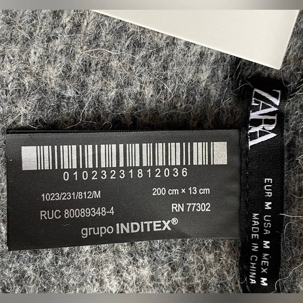 Zara Wool & Alpaca Blend scarf
